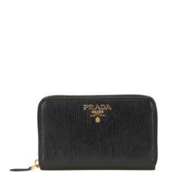 Prada long Wallet black leather - Picture 1 of 8